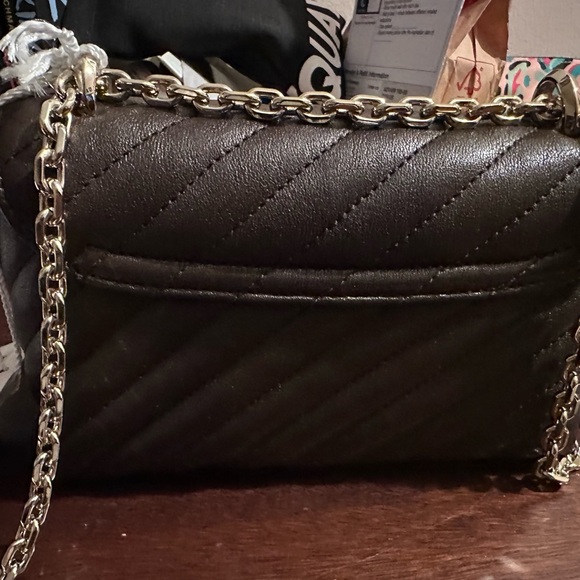 Elegant Brown Quilted Shoulder Bag - Picture 2 of 7